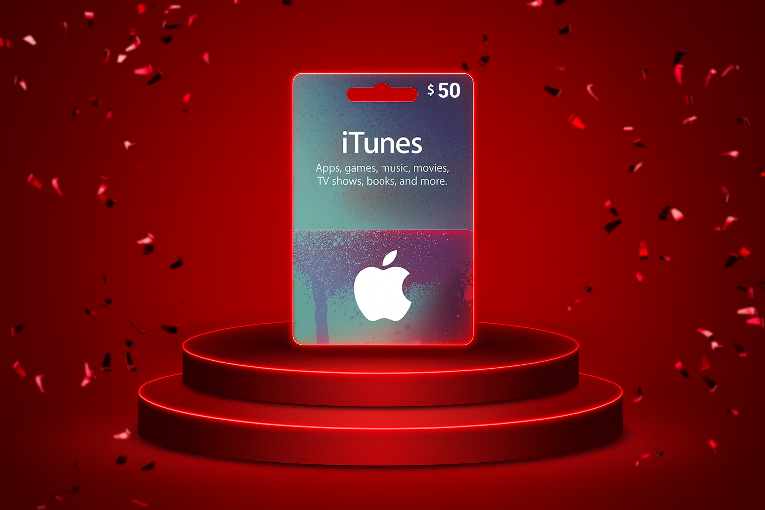 1 شانس در قرعه‌کشی گیفت‌کارت ۵۰ دلاری